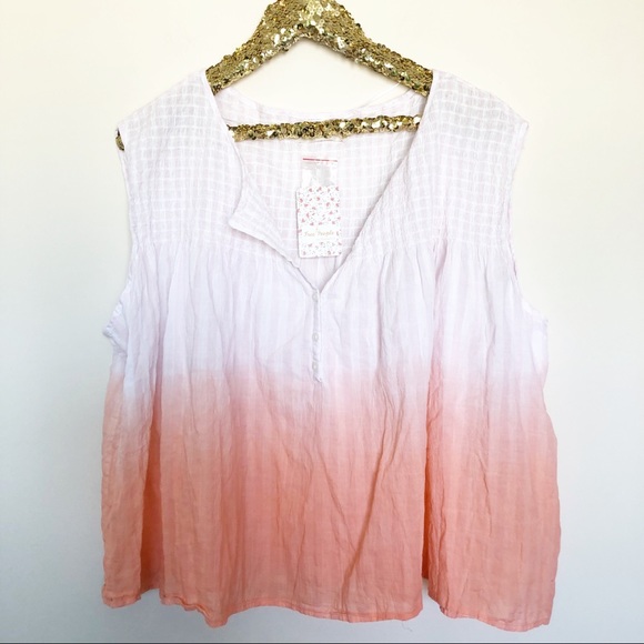 ❤️Free People Little Bit of Something Ombre Blouse - Picture 2 of 6
